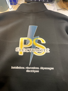 Vêtements professionnels pour la société PS-Electricité